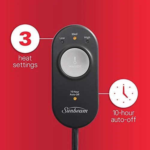 Sunbeam PSN1PBP-Z800-41I00 Heated Body Pillow With Soft, Quilted Cover, Supports Hips And Lower Back, 1000 Grams, White 4 Sunbeam PSN1PBP-Z800-41I00 Heated Body Pillow With Soft, Quilted Cover, Supports Hips And Lower Back, 1000 Grams, White - Image 4