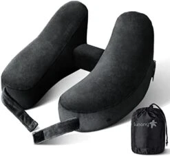 Neck Pillow For Travel Inflatable Airplane Pillow Comfortably Supports Head, Neck And Chin, Inflatable Travel Pillow With Soft Velour Cover And Portable Drawstring Bag (Black) 19 Neck Pillow For Travel Inflatable Airplane Pillow Comfortably Supports Head, Neck And Chin, Inflatable Travel Pillow With Soft Velour Cover And Portable Drawstring Bag (Black) -Amazon Shop 41KK9MWbCCL. AC