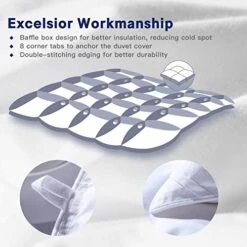 Goose Down Comforter California King Size All Season Duvet Insert 100% Cotton Cover,50 OZ,700 Fill Power, With Corner Tabs-White… -Amazon Shop 41KUbQB1bIL