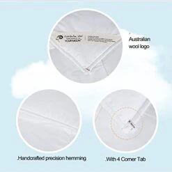 Luxurious Lightweight Wool Comforter Queen Size, Lightweight Summer Comforter/Duvet Insert, 100% Natural Australian Wool Filled Comforter, Noiseless Cotton Cover 16 Luxurious Lightweight Wool Comforter Queen Size, Lightweight Summer Comforter/Duvet Insert, 100% Natural Australian Wool Filled Comforter, Noiseless Cotton Cover -Amazon Shop 41Kjn09J6pL