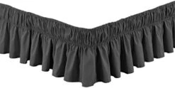 Collection Queen- King Easy Fit Bed Ruffle Wrap Around Elastic Bed Skirt With 17" Drop New Easy Install Solid Beige New -Amazon Shop 41KkSjgLJL. AC