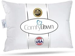 Goose Down Travel Pillow - Filled With 800 Fill Power European Goose Down, Egyptian 300 Thread Count 100% Cotton Cover For Plane Car & Home - Made In USA - 12"x16" 12 Goose Down Travel Pillow - Filled With 800 Fill Power European Goose Down, Egyptian 300 Thread Count 100% Cotton Cover For Plane Car & Home - Made In USA - 12"x16" -Amazon Shop 41KoeUa1CyL. AC