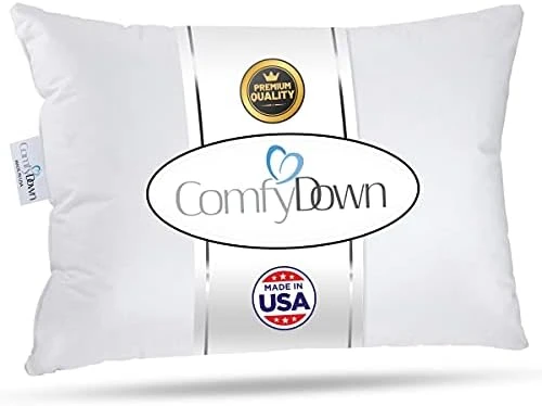Goose Down Travel Pillow - Filled With 800 Fill Power European Goose Down, Egyptian 300 Thread Count 100% Cotton Cover For Plane Car & Home - Made In USA - 12"x16" 6 Goose Down Travel Pillow - Filled With 800 Fill Power European Goose Down, Egyptian 300 Thread Count 100% Cotton Cover For Plane Car & Home - Made In USA - 12"x16" - Image 6