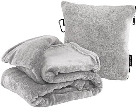 Well Traveled - 2 In 1 Fleece Travel Blanket With Stuffable Pillowcase, Airplane Travel Essentials, Portable Airplane Or Car Blanket - Family Travel Necessities - Comfy Airplane Traveling Accessories 9 Well Traveled - 2 In 1 Fleece Travel Blanket With Stuffable Pillowcase, Airplane Travel Essentials, Portable Airplane Or Car Blanket - Family Travel Necessities - Comfy Airplane Traveling Accessories - Image 9