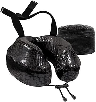 Cabeau Evolution S3 Travel Neck Pillow Memory Foam Neck Support, Adjustable Clasp, And Seat Strap Attachment - Comfort On-The-Go With Carrying Case For Airplane, Train, And Car (Jet Black) 9 Cabeau Evolution S3 Travel Neck Pillow Memory Foam Neck Support, Adjustable Clasp, And Seat Strap Attachment - Comfort On-The-Go With Carrying Case For Airplane, Train, And Car (Jet Black) - Image 9