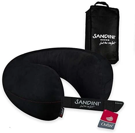 SANDINI TravelFix Regular Size –with Outlast Temperature Regulation And Heat Management - Premium Travel Pillow With Closure And Ergonomic Support Function – Free Transport Bag With Attachment Clip 8 SANDINI TravelFix Regular Size –with Outlast Temperature Regulation And Heat Management - Premium Travel Pillow With Closure And Ergonomic Support Function – Free Transport Bag With Attachment Clip - Image 8