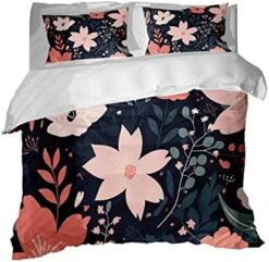 GRANKER 3 Piece Bed Set Small Broken Flower Pattern For All Season, Men/Women Bedroom Hotel Dormitory Guest Room53x79in/135cmX200cm -Amazon Shop 41MR9n7wz0L. AC