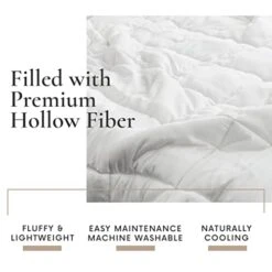 All Season King Size Comforter - 100% Organic Bamboo King Comforter - King Duvet Insert With Corner Tabs - Quilted Down Alternative Cooling Comforter King Size - 94 X 104 Inch - White -Amazon Shop 41MmpwfbOrL