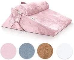 Lunix Replacement Cover For LX6 3pcs Wedge Pillow Set, Foam Not Included - Brown Plush -Amazon Shop 41NJtjp Z5S. AC