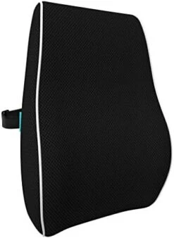 Bonmedico Back Support Pillow - Car Seat, Desk And Office Chair Cushion For Posture And Lumbar Support - Ergonomic, Memory Foam Lower Back Pillows - Black - Standard -Amazon Shop 41NLJpsk85L. AC
