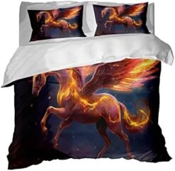 GRANKER 3 Piece Bed Set White Wolf In The Light For All Season, Men/Women Bedroom Hotel Dormitory Guest Room53x79in/135cmX200cm -Amazon Shop 41ODYB 8jOL. AC 1