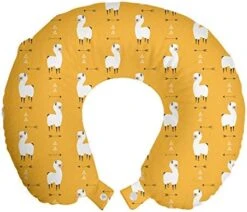 Ambesonne Saying Travel Pillow Neck Rest, Lazy Cat And Panda Sleeping On The Moon With Stars, Memory Foam Traveling Accessory For Airplane And Car, 12", Mustard Purple -Amazon Shop 41OO5yj2DeL. AC 1