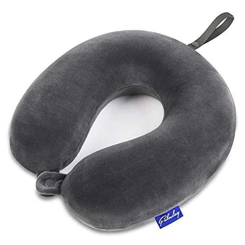 Travel Pillow Memory Foam For Airplanes - Neck Pillow For Traveling, Car, Home, Flight Pillow For Sleeping With Attachable Snap Strap Soft Washable Cover, Provide Head Neck Support Rest, Dark Gray 1 Travel Pillow Memory Foam For Airplanes - Neck Pillow For Traveling, Car, Home, Flight Pillow For Sleeping With Attachable Snap Strap Soft Washable Cover, Provide Head Neck Support Rest, Dark Gray