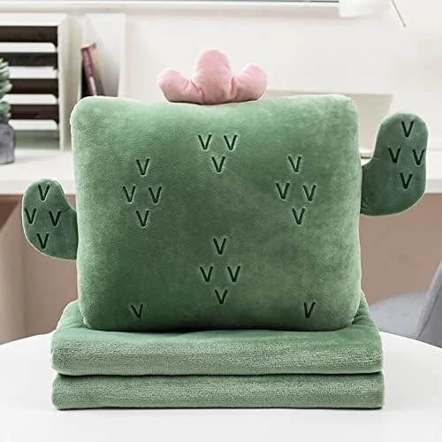 Unlockgift Cute Animal Soft Travel Blanket And Pillow Set Compact Travel Pillow With Blanket For Airplane, Car, Camping, Office, Train-Strawberry 6 Unlockgift Cute Animal Soft Travel Blanket And Pillow Set Compact Travel Pillow With Blanket For Airplane, Car, Camping, Office, Train-Strawberry - Image 6