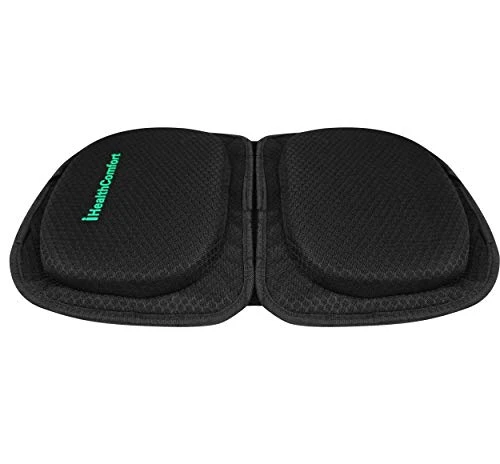 IHEALTHCOMFORT Small Travel Seat Cushion,Portable And Foldable Gel Memory Foam Cushion,Multi-Functional Supportive Firm Butt Pillow,for Long Sitting Driving Trip 2 IHEALTHCOMFORT Small Travel Seat Cushion,Portable And Foldable Gel Memory Foam Cushion,Multi-Functional Supportive Firm Butt Pillow,for Long Sitting Driving Trip - Image 2