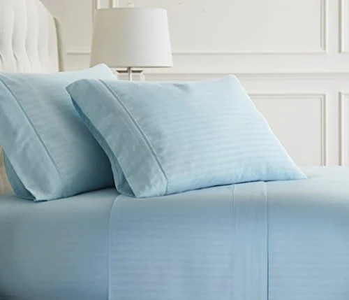 Ienjoy Home Hotel Collection Embossed Chevron 4 Piece Sheet Set, Queen, Ivory (BLL-CHEV-Queen-Ivory) 5 Ienjoy Home Hotel Collection Embossed Chevron 4 Piece Sheet Set, Queen, Ivory (BLL-CHEV-Queen-Ivory) - Image 5