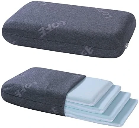 LOFE King Adjustable Memory Foam Pillow - 4 Heights From 1.2 To 4.8in, Cervical Pillow For Neck Pain Relief, Neck Support Pillow For Side Sleepers, Back/Stomach Sleepers, A Bamboo Cover, CertiPUR-US 7 LOFE King Adjustable Memory Foam Pillow - 4 Heights From 1.2 To 4.8in, Cervical Pillow For Neck Pain Relief, Neck Support Pillow For Side Sleepers, Back/Stomach Sleepers, A Bamboo Cover, CertiPUR-US - Image 7