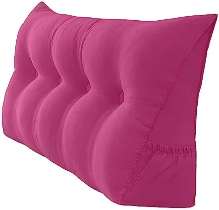 Peachwell Triangular Reading Bed Rest Pillow Large Bolster Cushion Headboard Backrest Wedge Pillow With Removable Cover And Two Large Side Pockets (Chalk Grey, Twin: 39 X 8 X 20 Inches) 12 Peachwell Triangular Reading Bed Rest Pillow Large Bolster Cushion Headboard Backrest Wedge Pillow With Removable Cover And Two Large Side Pockets (Chalk Grey, Twin: 39 X 8 X 20 Inches) - Image 12