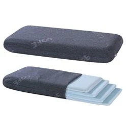 LOFE King Adjustable Memory Foam Pillow - 4 Heights From 1.2 To 4.8in, Cervical Pillow For Neck Pain Relief, Neck Support Pillow For Side Sleepers, Back/Stomach Sleepers, A Bamboo Cover, CertiPUR-US