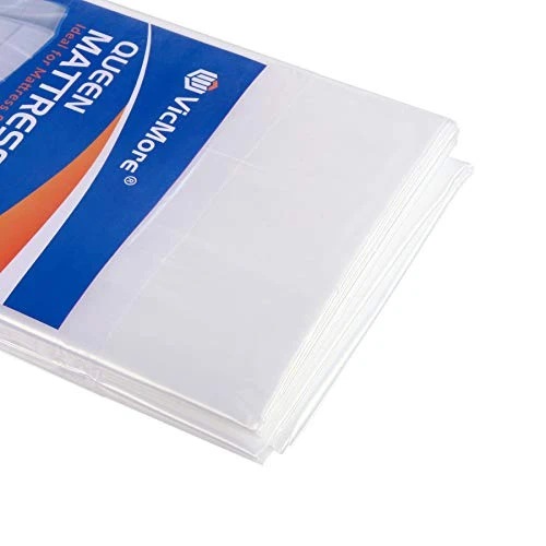 2 Pack Queen Size Mattress Storage Bag 60-Inch By 100-Inch Mattress Bag For Disposal Clear Queen Mattress Plastic Cover For Moving 2 2 Pack Queen Size Mattress Storage Bag 60-Inch By 100-Inch Mattress Bag For Disposal Clear Queen Mattress Plastic Cover For Moving - Image 2