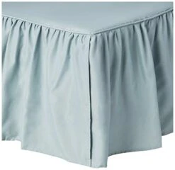 Essential Bed Skirt, Twin, Seafoam