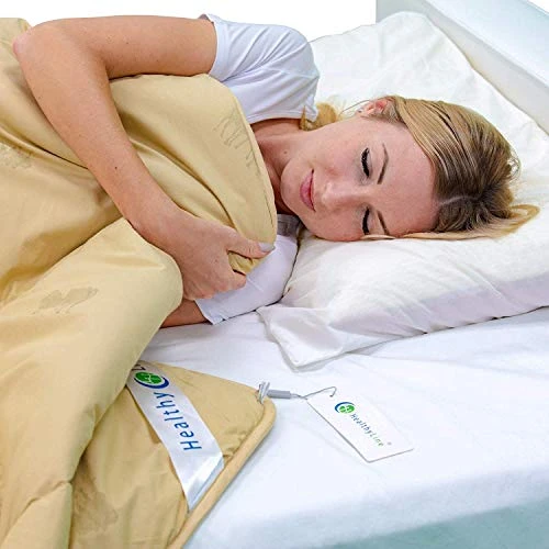 HealthyLine Camel Wool Filled Winter Comforter, Extra Weight – 450 GSM In 100% Down-Proof Cotton 233TC (Full Size: 89″ X 67″) 4 HealthyLine Camel Wool Filled Winter Comforter, Extra Weight – 450 GSM In 100% Down-Proof Cotton 233TC (Full Size: 89″ X 67″) - Image 4