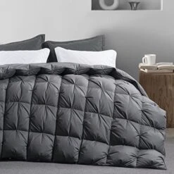 120x98 Palatial King Goose Feather And Down Comforter Duvet Insert Pinch Pleat Comforter-100% Cotton Cover-Fluffy And Soft For All Season Warmth-80 Oz -Amazon Shop 41VFPDEnkoL