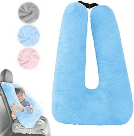 Travel Pillow For Car & Airplane Sleeping Reading Pillows For Long-Distance Travel, Washable Soft Kids Adults Neck Pillow For Traveling In Car Seat Removable Comfort Unique U Shaped Pillow (Gray) 4 Travel Pillow For Car & Airplane Sleeping Reading Pillows For Long-Distance Travel, Washable Soft Kids Adults Neck Pillow For Traveling In Car Seat Removable Comfort Unique U Shaped Pillow (Gray) - Image 4