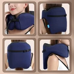 TripGood Neck Pillow For Travel - Extra Upper Back Support - Back Buckle Strap - Memory Foam Airplane Neck Pillow - Portable Travel Accessories - Blue 8 TripGood Neck Pillow For Travel - Extra Upper Back Support - Back Buckle Strap - Memory Foam Airplane Neck Pillow - Portable Travel Accessories - Blue -Amazon Shop 41VayB3nfDL