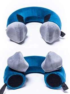 Pieceful Pillow – 3-Piece Memory Foam Travel Neck Pillow Includes 2 Soft Detachable Mini Pillows