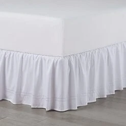 Double Baratta Stitch Embroidered Platform Bed Skirt (Colors Vary), King, White 13 Double Baratta Stitch Embroidered Platform Bed Skirt (Colors Vary), King, White -Amazon Shop 41W 9mMYQDS. AC 1