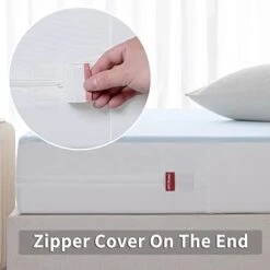 Queen Zippered Mattress Encasement - 6 Sided Waterproof Mattress Protector With Zipper - Machine Washable Mattress Cover Fits 10-15 Inches -Amazon Shop 41XOgitxK7L