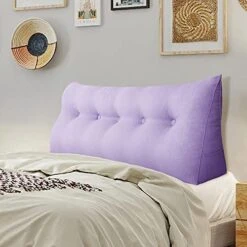 WOWMAX Rectangular Headboard Pillow Bolster Pillow For Bed Back Rest Pillow For Sitting In Bed Daybed Pillows Back Support Pillow For Bed Reading Pillow Grey-Beige Queen -Amazon Shop 41YTFkqEVL. AC 1