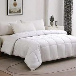 Cooling Bamboo Comforter, Soft Lightweight Bamboo King Size Summer Comforter Down Alternative Duvet Insert ,8 Corner Tabs, Breathable Comforter For Hot Sleepers(Grey-Summer,102x90) 23 Cooling Bamboo Comforter, Soft Lightweight Bamboo King Size Summer Comforter Down Alternative Duvet Insert ,8 Corner Tabs, Breathable Comforter For Hot Sleepers(Grey-Summer,102x90) -Amazon Shop 41YeIHLIFmL. AC