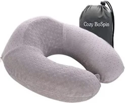 Cozy BoSpin Travel Pillow - Luxury Memory Foam Neck Support Cushion Neck Support Pillow (Gray) 13 Cozy BoSpin Travel Pillow - Luxury Memory Foam Neck Support Cushion Neck Support Pillow (Gray) -Amazon Shop 41Zs046Wy0L. AC