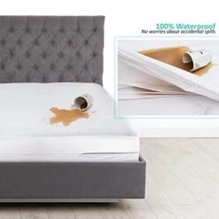Premium Zippered Mattress Encasement - Water Proof Twin Mattress Protector - Cotton Terry Top Fits 15 Inches Deep - Twin -Amazon Shop 41bz4FbuliL 1