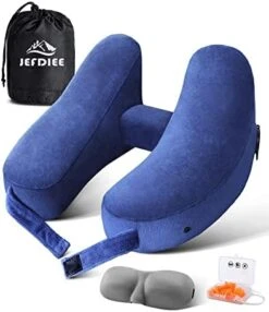 JefDiee Neck Pillows For Travel, Travel Pillow For Neck, Chin, Head Support, Airplane Pillow With Soft Washable Velour Cover, Hat, Portable Luxury Bag, 3D Sleep Mask And Earplugs (Black) 12 JefDiee Neck Pillows For Travel, Travel Pillow For Neck, Chin, Head Support, Airplane Pillow With Soft Washable Velour Cover, Hat, Portable Luxury Bag, 3D Sleep Mask And Earplugs (Black) -Amazon Shop 41c83nNQAKL. AC