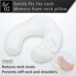 RATOM Neck Pillow For Travel Accessories Essentials Memory Foam Pillows Airplane Car (Gray) -Amazon Shop 41cEzc06RPL