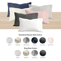 Linen Pillow Covers Set Of 2, Pure Natural French Linen Pillow Case, Standard, 20x30 Inches, Blush Pink -Amazon Shop 41cPvUPxeML