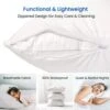 Bed Bug Proof Waterproof Pillow Protectors - Zippered Pillow Covers Pillow Cases, Protects From Dirt, Debris - Standard Size (20"x26") 4 Pack
