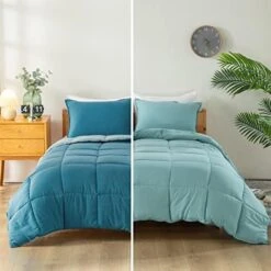 Bedding-Comforter-Set-Duvet-Insert, Soft, Lightweight,Breathable, Blue/Teal, All Season King -Amazon Shop 41dKxlReL. AC