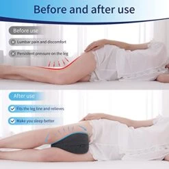 Knee Pillow For Side Sleepers Standard Orthopedic Wedge Leg Pillow For Sleeping And Hip Lower Back Pain Contour Memory Foam Cushion For Pregnancy Washable Cover -Amazon Shop 41dYe9X1IBL