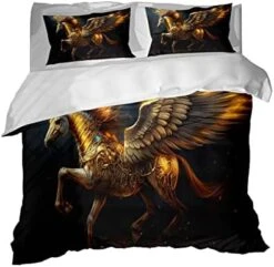 GRANKER 3 Piece Bed Set White Wolf In The Light For All Season, Men/Women Bedroom Hotel Dormitory Guest Room53x79in/135cmX200cm -Amazon Shop 41e3tCp28L. AC