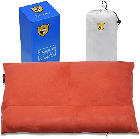 FOXSEON Camping Pillow - Travel Pillow, Pillowcase Wraps A Cylindrical Pillow And Two Square Pillows, Support Neck Pillow For Sleeping And Traveling (Gray) 10 FOXSEON Camping Pillow - Travel Pillow, Pillowcase Wraps A Cylindrical Pillow And Two Square Pillows, Support Neck Pillow For Sleeping And Traveling (Gray) - Image 10