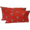COLLEGE COVERS Everything Comfy Texas Tech Red Raiders Pillowcase Pair, Standard, 20" X 30", Includes 2 Pillowcases