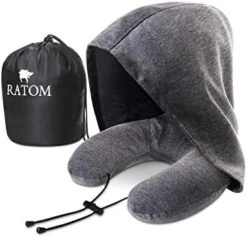 RATOM Neck Pillow For Travel Accessories Essentials Memory Foam Pillows Airplane Car (Gray) -Amazon Shop 41f9sZEM4CL. AC