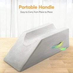 OasisSpace Leg Support And Elevation Pillow For Surgery, Swelling, Injury Or Rest - Memory Foam Leg Position Pillows For Knee, Ankle And Foot Injury Pain Relief - Improve Circulation - Washable Cover -Amazon Shop 41fRPzXiyeS