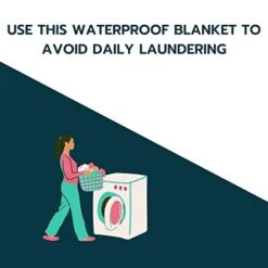 Waterproof Blanket 80”x90” For Adults – Soft, Washable, Reversible Cover Large Size For Twin, Queen, King Beds (Warm Gray/Cool Gray) - 100% Waterproof Furniture Or Mattress Protector -Amazon Shop 41fdd8sIMKL