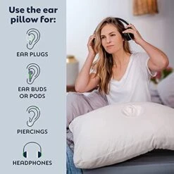 PureComfort Pillow With Ear Hole - Pain Relief Ear Pillow For TMJ, CNH & Neck Stenosis - Piercing Pillow For Side Sleepers - Adjustable Memory Foam Pillow For Ear Pain -Amazon Shop 41ftMOpAZzL