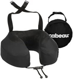 Cabeau Evolution S3 Travel Neck Pillow Memory Foam Neck Support, Adjustable Clasp, And Seat Strap Attachment - Comfort On-The-Go With Carrying Case For Airplane, Train, And Car (Jet Black) 17 Cabeau Evolution S3 Travel Neck Pillow Memory Foam Neck Support, Adjustable Clasp, And Seat Strap Attachment - Comfort On-The-Go With Carrying Case For Airplane, Train, And Car (Jet Black) -Amazon Shop 41gXBb3Y9 L. AC